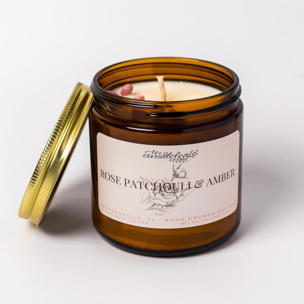 Rose Patchouli & Amber Amber Jar