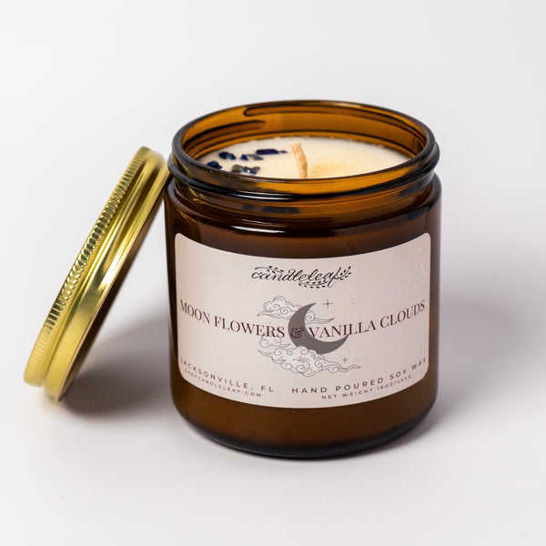 Moon Flowers & Vanilla Clouds Amber Jar