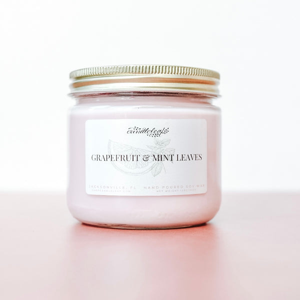 Grapefruit & Mint Leaves