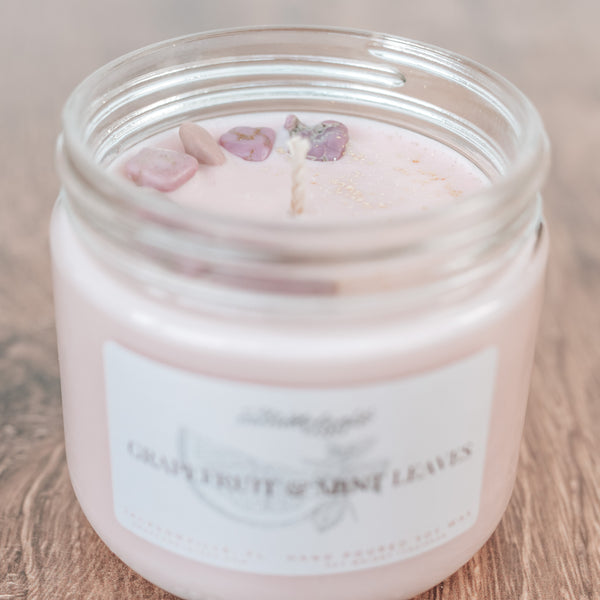 Grapefruit & Mint Leaves