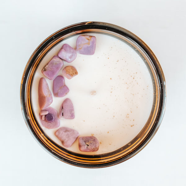 Grapefruit & Mint Leaves Amber Jar