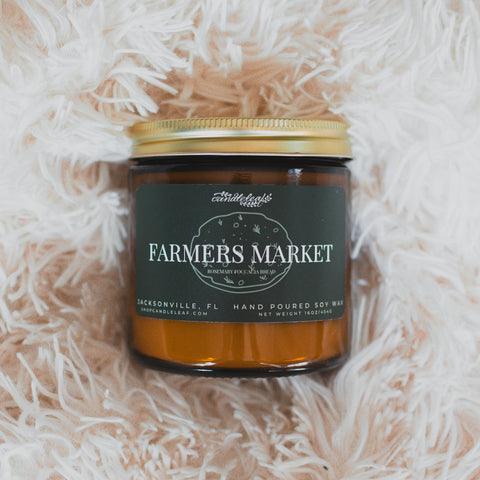 Farmers Market (rosemary focaccia bread) Amber Jar