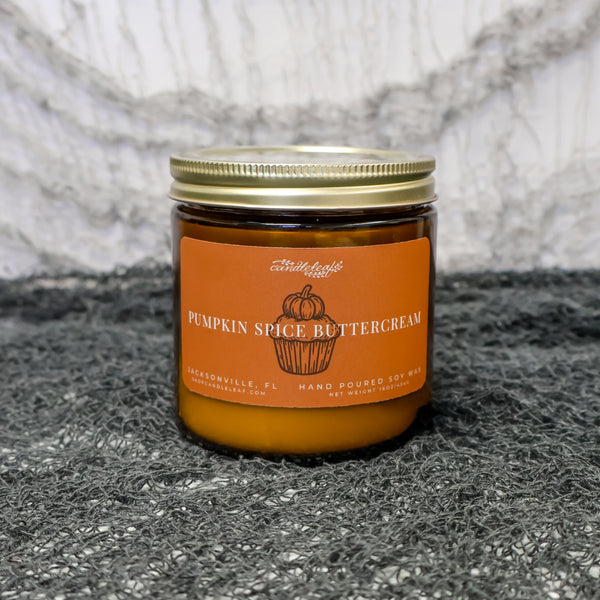 Pumpkin Spice Buttercream Amber Jar