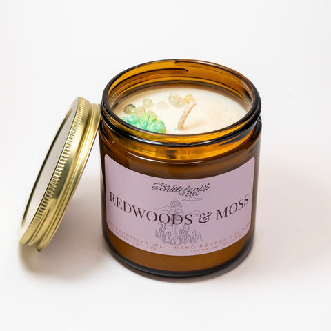 Redwoods & Moss Amber Jar