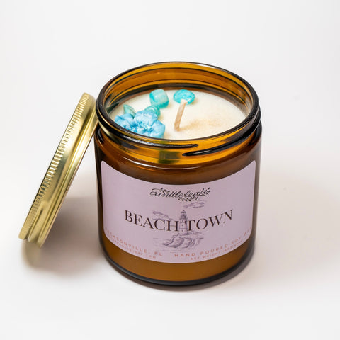 Beach Town Amber Jar