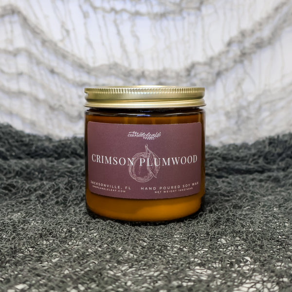 Crimson Plumwood Amber Jar