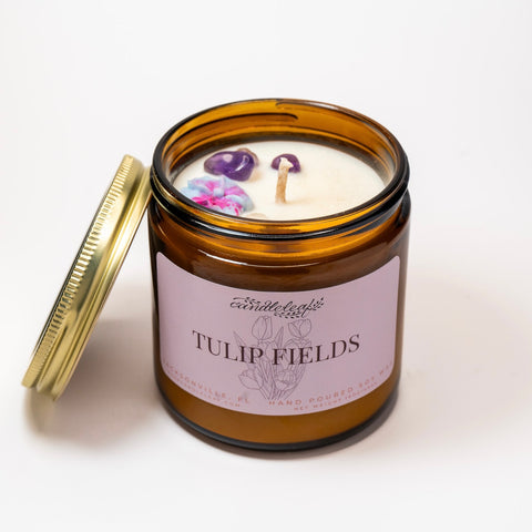 Tulip Fields Amber Jar