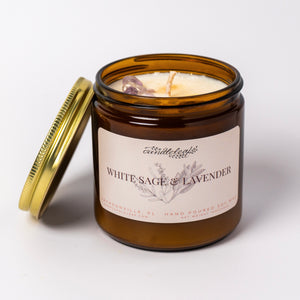 White Sage & Lavender Amber Jar