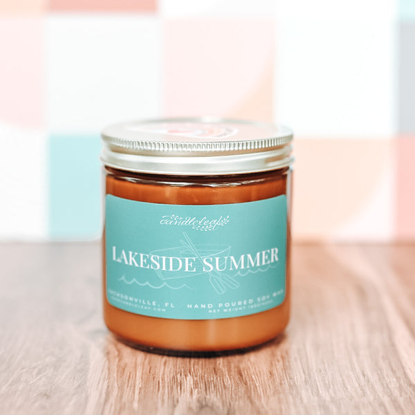 Lakeside Summer Amber Jar