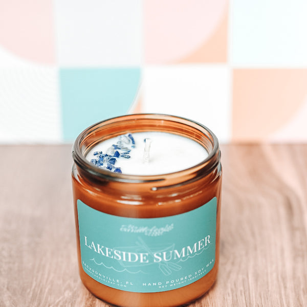 Lakeside Summer Amber Jar