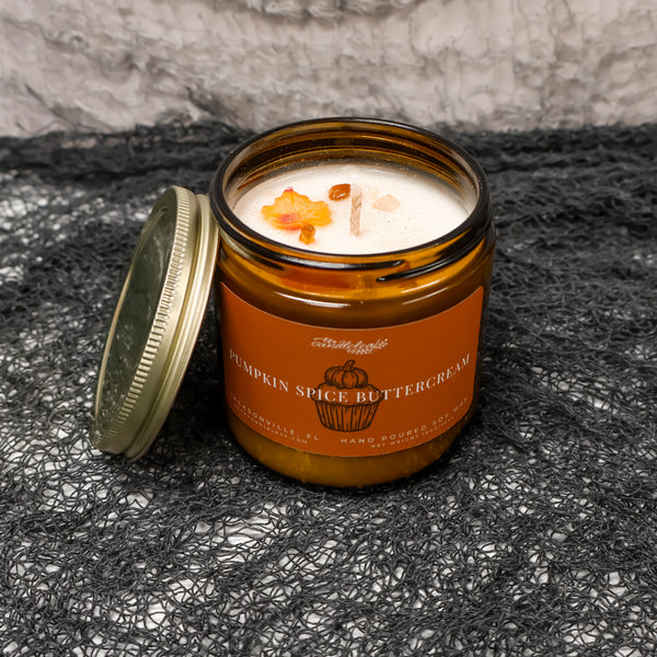 Pumpkin Spice Buttercream Amber Jar