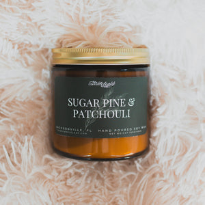 Sugar Pine & Patchouli Amber Jar