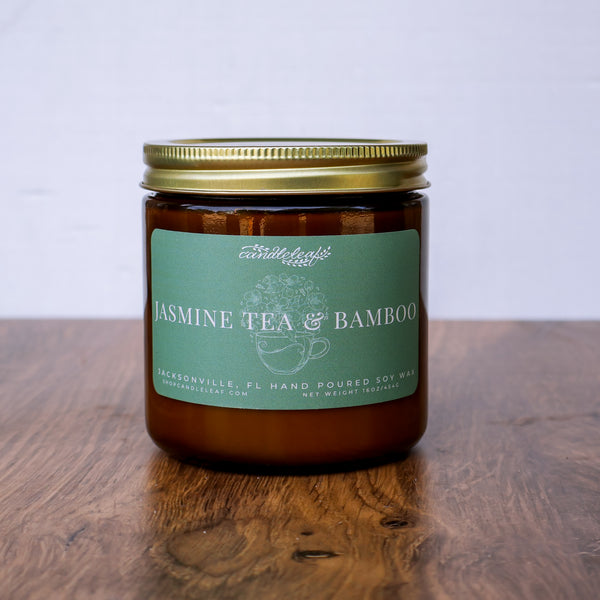 Jasmine Tea & Bamboo Amber Jar