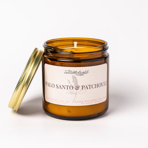 Palo Santo & Patchouli Amber Jar