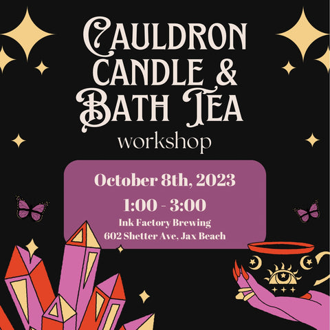 Cauldron Candle & Bath Bomb Workshop with Candleleaf + Magik Bath