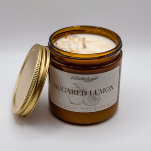 Sugared Lemon Amber Jar
