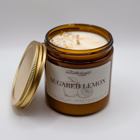 Sugared Lemon Amber Jar