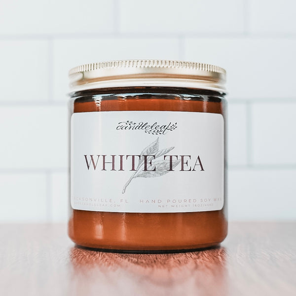 White Tea Amber Jar