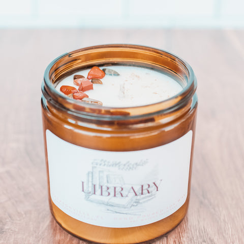 Library Amber Jar