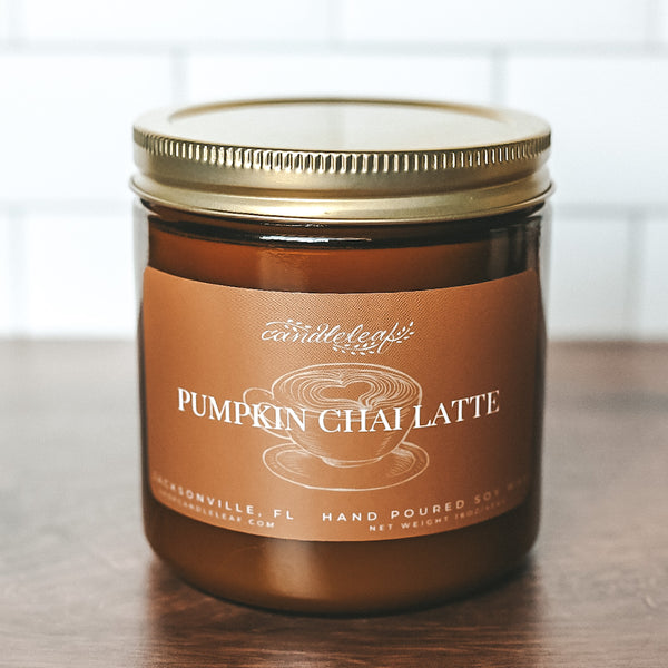 Pumpkin Chai Latte Amber Jar