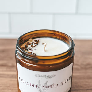 Lavender, Amber & Oud Amber Jar